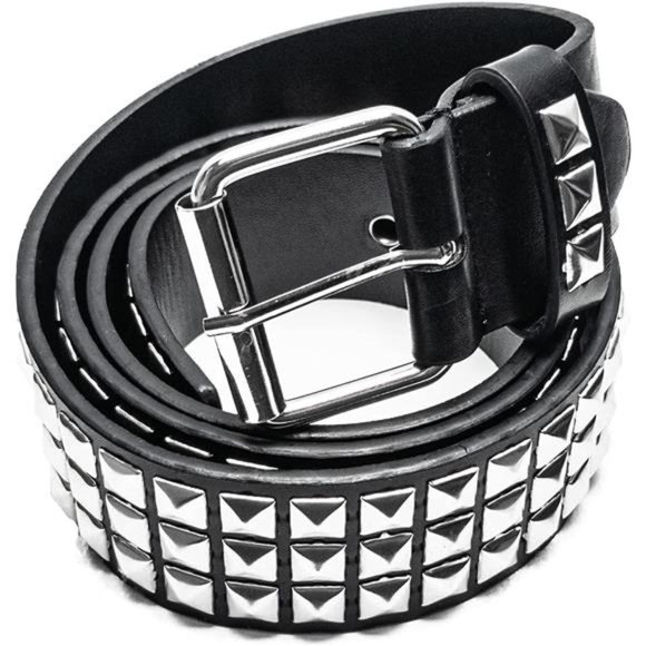 Punk Studded Belt for Women Rock Threads Goth Stud Pyramid Belt Gothic Clothing
